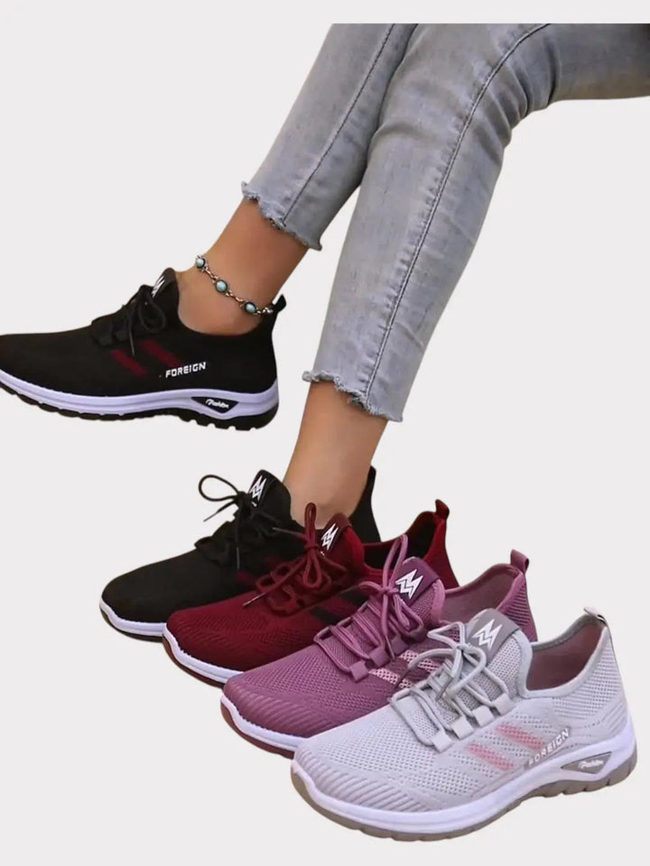 Violet - Lightweight Mesh Walking Sneakers