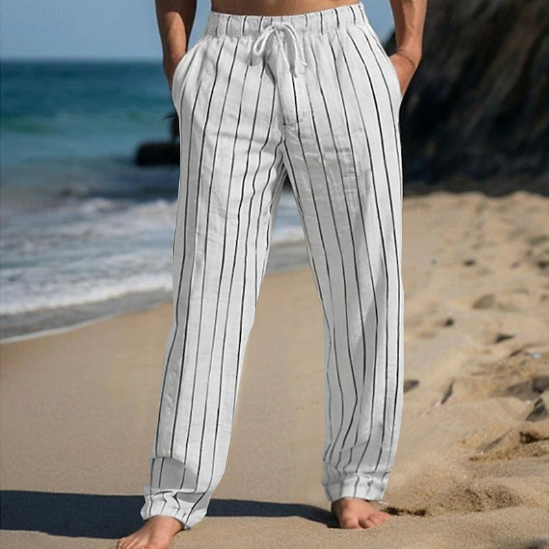 Jacob | Casual Elegance Striped Trousers