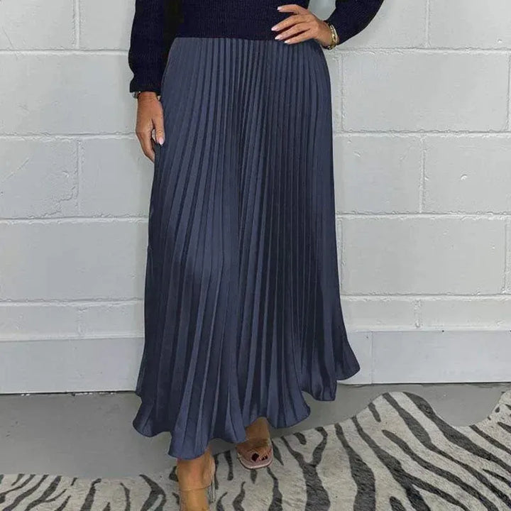 Nicole - Maxi dress with jersey and pleated skirt
