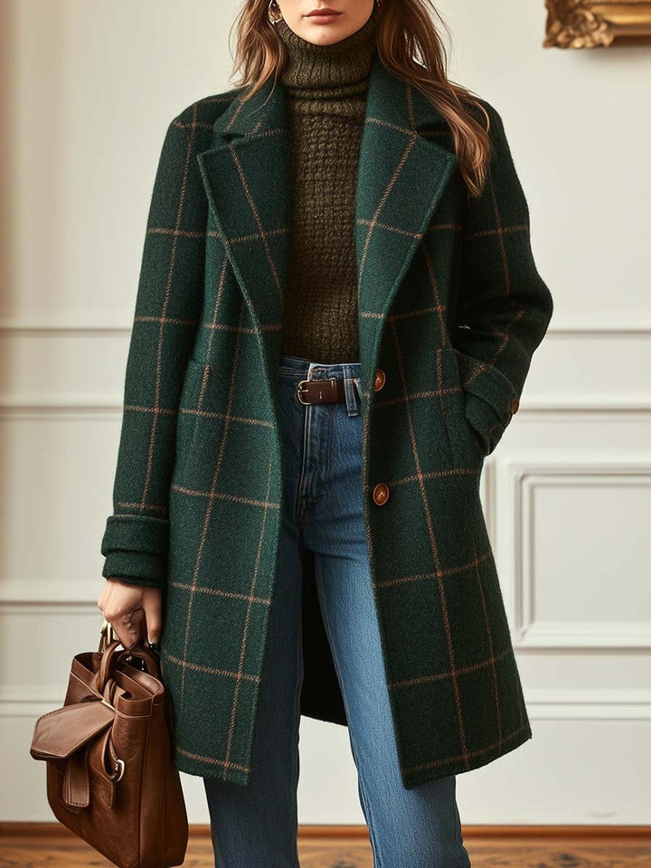 Emily – Classic Checked Coat