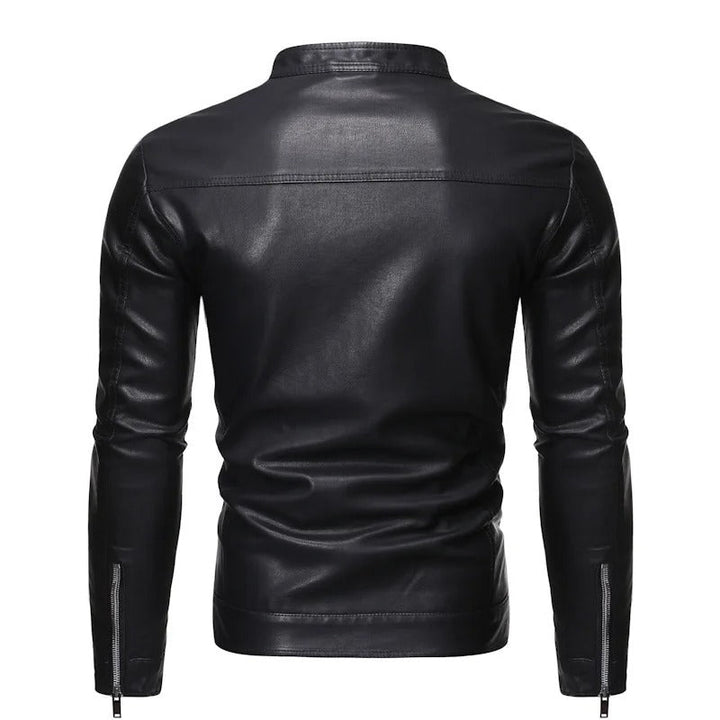 Jack | Standing Collar Leather Jacket