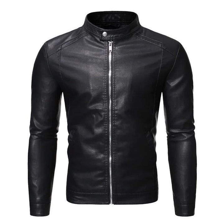 Jack | Standing Collar Leather Jacket
