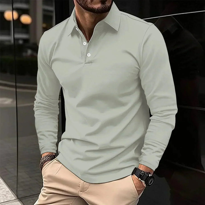 Liam | Modern Fit Long-Sleeve Polo