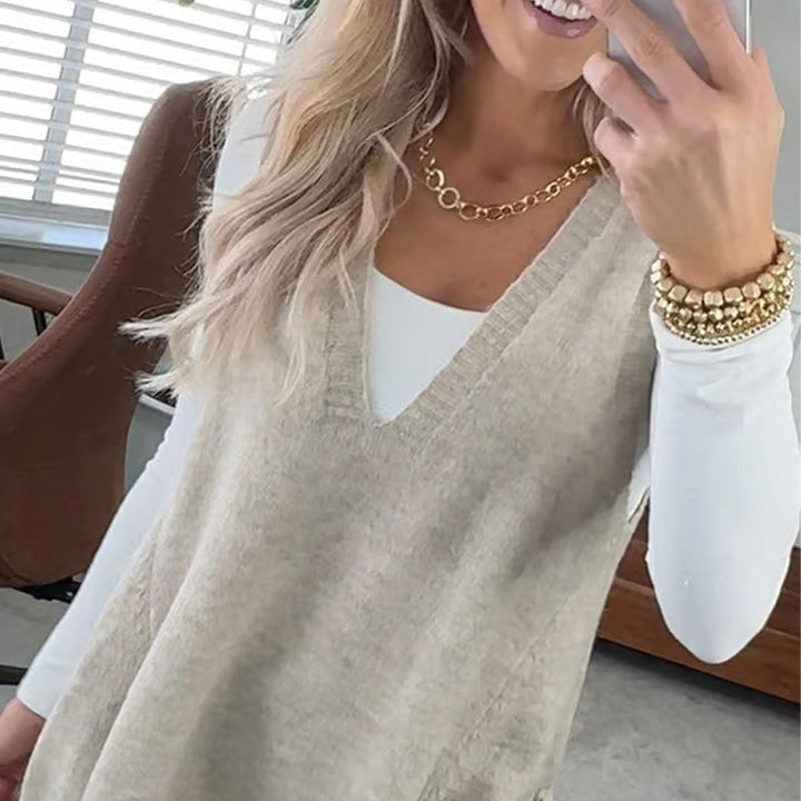 Diana | Cozy Pocket Sweater Vest