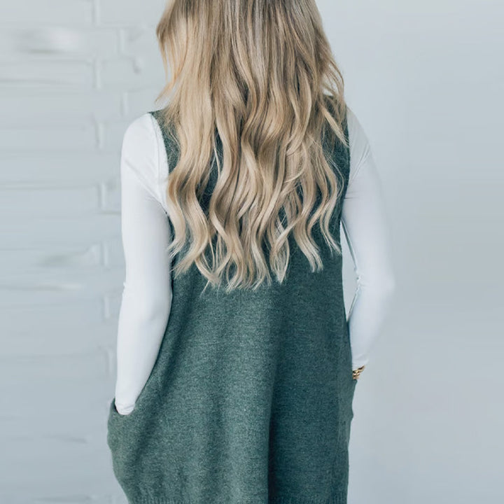 Diana | Cozy Pocket Sweater Vest