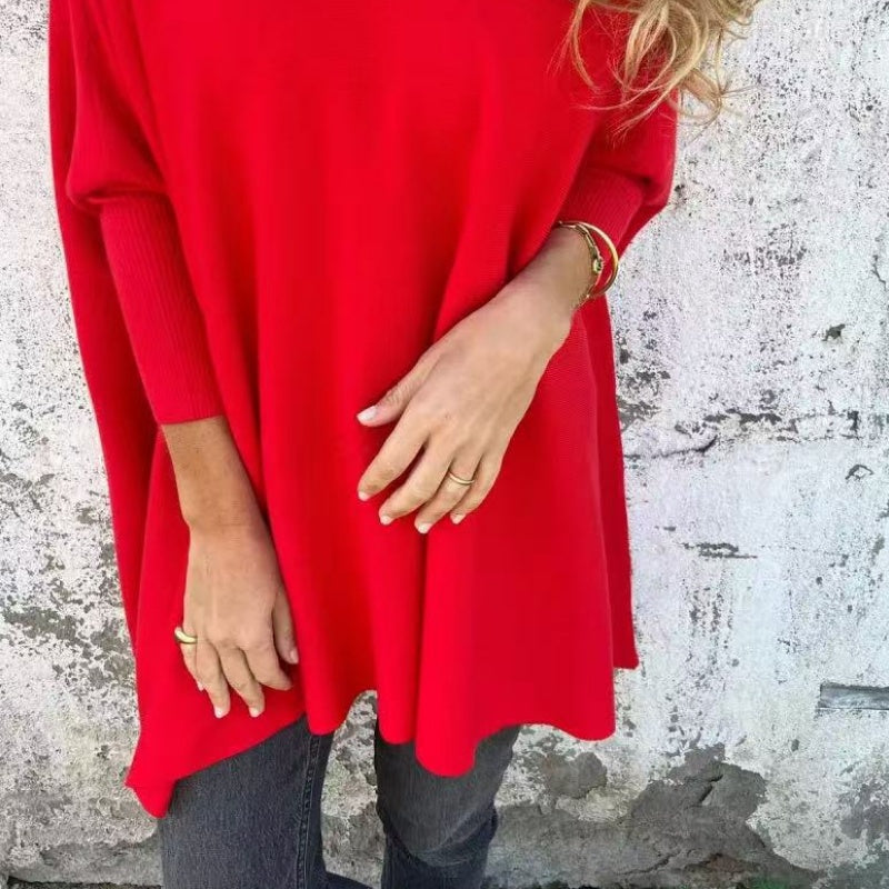 Linda | Cozy Loose Fit V-Neck Top