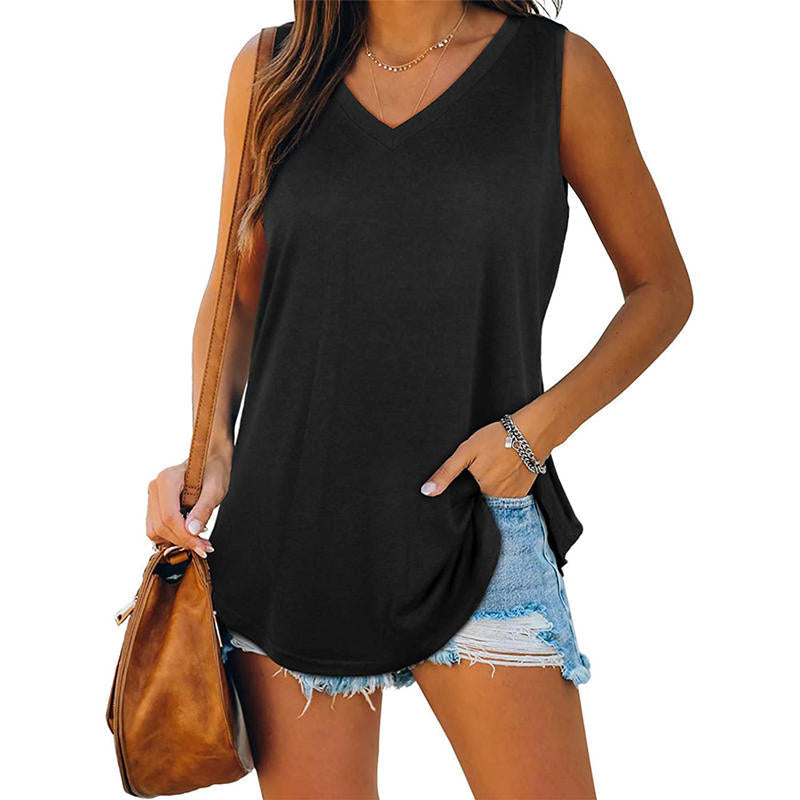Lydia | Classic Summer V-Neck Top