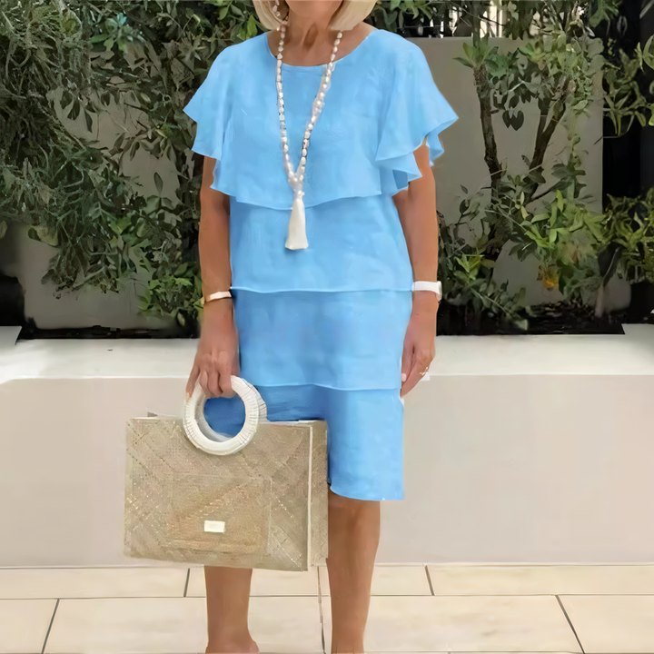 Stella | Graceful Ruffle Flow Dress