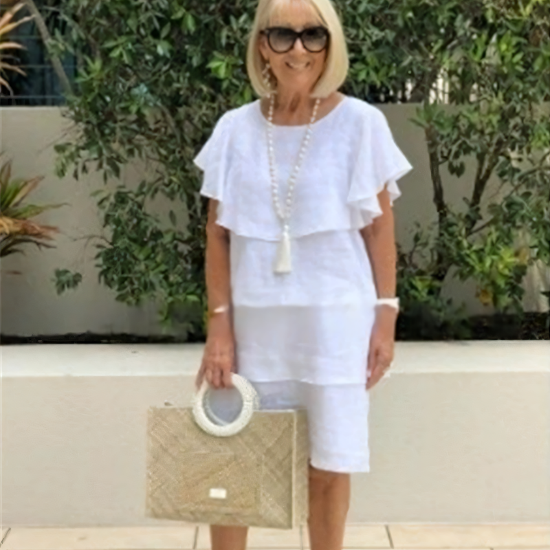 Stella | Graceful Ruffle Flow Dress