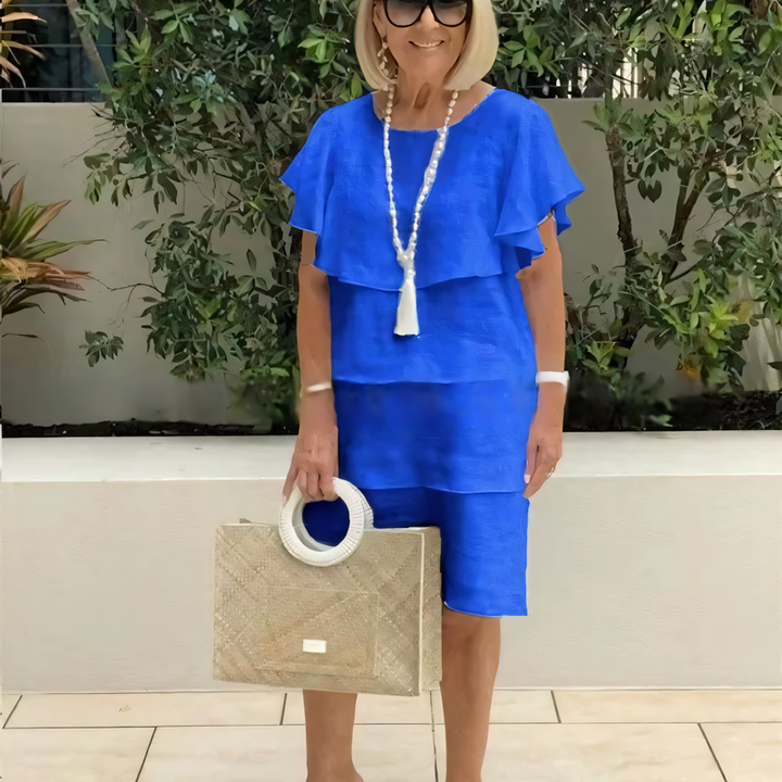 Stella | Graceful Ruffle Flow Dress