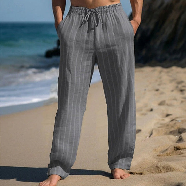 Jacob | Casual Elegance Striped Trousers